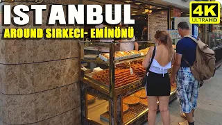 ISTANBUL 26 JUNE 2021 AROUND SIRKECİ - EMİNÖNU - SPICE BAZAAR WALKING TOUR |4K UHD 60FPS