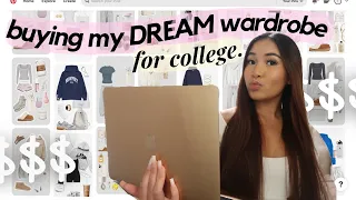 BUYING MY DREAM WARDROBE FOR COLLEGE! | back to school online shopping + pinterest inspired outfits