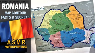 ASMR: Map of ROMANIA tracing with facts | Main CITIES less known facts | ASMR maps and facts