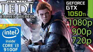 Star Wars Jedi Fallen Order - GTX 1050 ti - i3 9100f - 1080p - 900p - 720p - Gameplay Benchmark PC