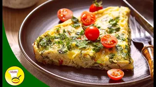 Fertig in 10 Minuten! Omelett mit Kartoffeln | Kartoffel Pfanne mit Ei und Käse | Canans Rezepte