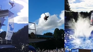 There is a belly flop world championship in Norway and it's splashy