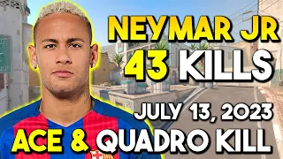 NeymarJr 43Kills GOD MODE on Dust2 - ACE & QUADRO KILL - FACEIT RANKED - FACEIT RANKED July 13, 2023