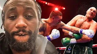 Terence Crawford REACTS to Usyk DROPPING & BEATING Tyson Fury by Split Decision