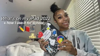 what’s on my ipad 2022! + how i use it for school