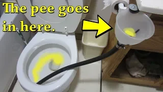 Home Made Urinal!  How to Make One!