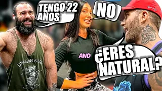 TIENE 22 AÑOS🧐.. NATURAL O NO? LAS CHICAS TAMBIEN UTILIZAN- PREGUNTAS EN GIMNASIO - Victor Valdivia