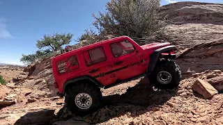 RC Trail Run, Cheeseball mountain Trail, 4x4, Axial Capra, SCX10, RC Crawler, Moab Utah, Part 2