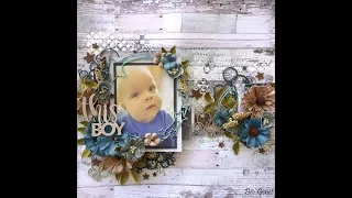 This Boy: A layout for 2Crafty Chipboard