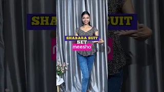 Sundar or Affordable SHARARA suit set from MEESHO 💖🕊️🌸 #youtubeshorts #meeshofinds