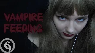 ASMR Vampire Feeding: Kidnapped! (slurping, ear to ear whisper) [Veronica]