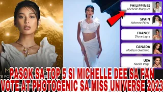 PASOK SA TOP 5 SI MICHELLE DEE SA FAN VOTE AT BEST HEASHOTS PHOTOGENIC SA MISS UNIVERSE 2023