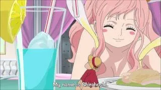 Luffy eating Shirahoshi's food [HD]