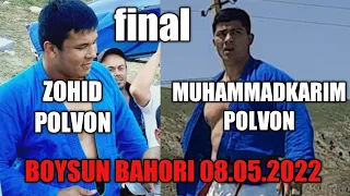 ZOHID POLVON MUHAMMADKARIM BOYSUN BAHORI FINAL 08.05.2022