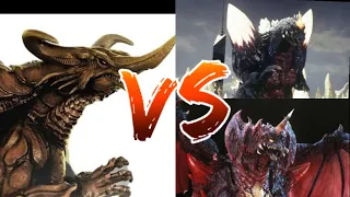 Bagan vs Destoroyah and Space Godzilla