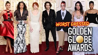 TOP 10 WORST DRESSED FROM THE GOLDEN GLOBES 2024!