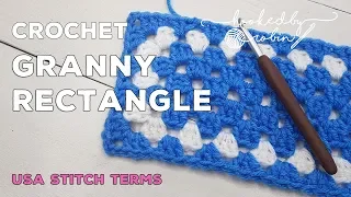 Easy Crochet Granny Rectangle | Motif or Blanket | How to Tutorial | Step by Step