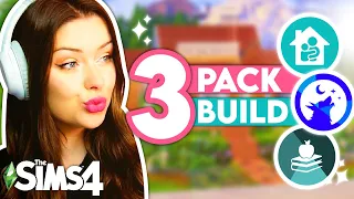 Using The 3 NEWEST PACKS to Build a House in The Sims 4 // Sims 4 Build Challenge