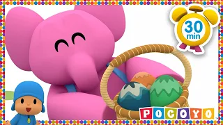 🐰 POCOYO in ENGLISH - Pocoyo Easter Egg Hunt Patrol [ 30 minutes ] | VIDEOS and CARTOONS FOR KIDS