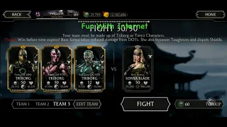 Klassic Sonya Blade Elder Challenge All BOSS Fight Gameplay Mk Mobile