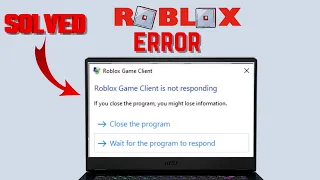 🛠️ FIX Roblox Game Client Not Responding (2023) | 🎮 Solve Roblox Freeze Issues