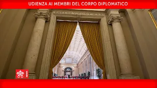 Udienza ai membri del Corpo Diplomatico 25 gennaio 2021 Papa Francesco