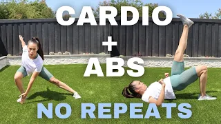 15 MIN Cardio + Abs Workout // No Equipment | Angelique Clark