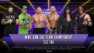 3 TEAM TABLES LADDERS CHAIRS WWE | ROMAN REIGNS + CENA vs LESNAR + RANDY vs BROTHERS OF DESTRUCTION