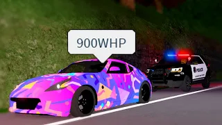 Running From The Police IN SUPER Fast 370Z! The Cops ARE MAD! (Roblox)