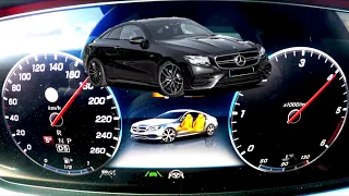 Mercedes-Benz - E400d Coupé - Insane Acceleration 0-180km/h