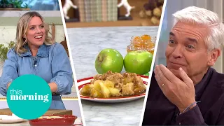 Juliet Sears Reveals a Little Too Much Making Her Delicious Apple Crumble | This Morning