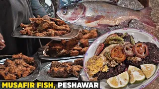 Peshawari Chapli Kabab And Fish Fry | Musafir Machli Farosh | Toray Kabab | Street Food of Pakistan