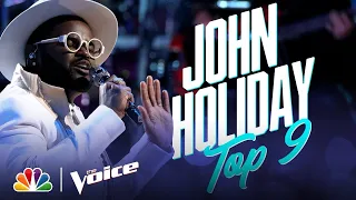 John Holiday's Signature Voice Shines on Coldplay's "Fix You" - The Voice Live Top 9 Performances