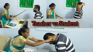 TEACHER vs STUDENT PART 3 / HAND CANNING / EAR PULLING / KNEEL DOWN / SATHIS DHANA ...