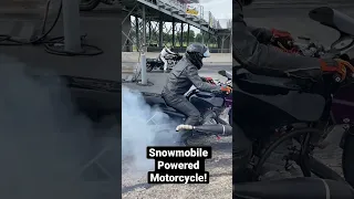 Motorcycle with Snowmobile Engine!