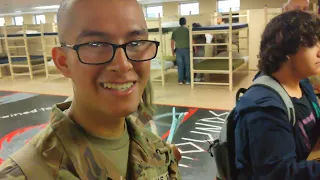 basic training graduation, fort Jackson,  moving out of the barracks, thank you drill sergeant