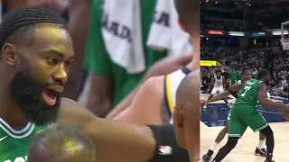 JAYLEN BROWN ATTACKS REF " THINK! THATS BS!" AFTER WILD-ENDING PACERS VS CELTICS! FINAL MINUTE!