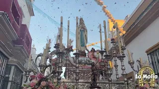 [4K] Espectacular petalada a la Virgen de Lourdes (Puerto Real, salida procesional 2024)