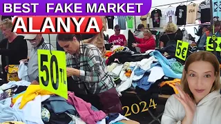 ALANYA FAKE MARKET 2024 / MAHMUTLAR TURKİSH FAKE MARKET İN ALANYA / ALANYA SHOPPİNG TURKEY TRAVEL 4K