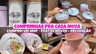 Comprinhas pra CASA🏡 - ganhei presente - comprei Pratos Novos - fomos ao mercado💖