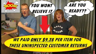 OMG! AWESOME $2340 Retail Liquidation PALLET Unboxing 67 Return Items. WE MAY HAVE SCORED THIS TIME!