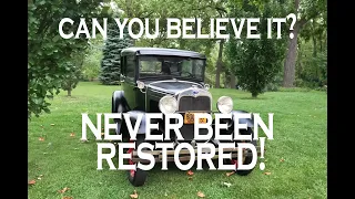 This 1930 Ford Model A Sedan is a True Survivor and has Never Been Restored!