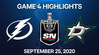 NHL Highlights: Stanley Cup Final, Game 4: Lightning vs. Stars – Sep. 25, 2020