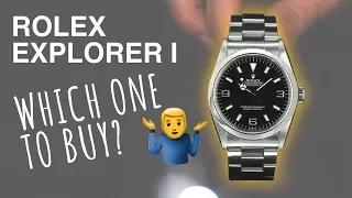 Which ROLEX EXPLORER 1 to choose?