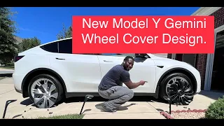 New 2022 Tesla Model Y Gemini Wheel hubcap Cover From Aroham