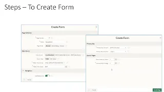 How to create Form in Oracle APEX