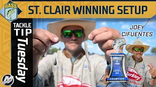 Joey Cifuentes' winning setup from Lake St. Clair Bassmaster Elite Series