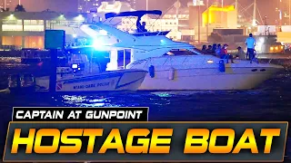 HOSTAGES HELD AT GUNPOINT ON YACHT IN MIAMI RIVER (Police on Scene) BOAT ZONE
