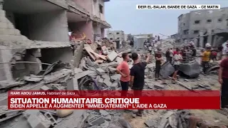 À Gaza, "c'est une crise humanitaire jamais vue", raconte un habitant de l'enclave • FRANCE 24