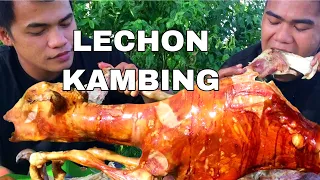 OUTDOOR COOKING | LECHON KAMBING ( ROASTED GOAT)